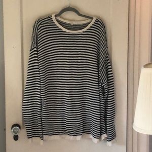 Eileen Fisher 2x striped sweater.